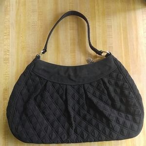 Vera Bradley Quilted Black Shoulder Bag